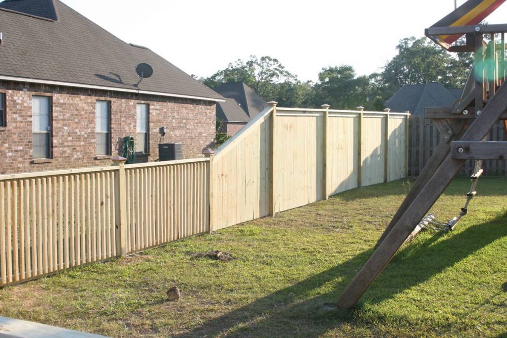 Wood fence installation in Baton Rouge