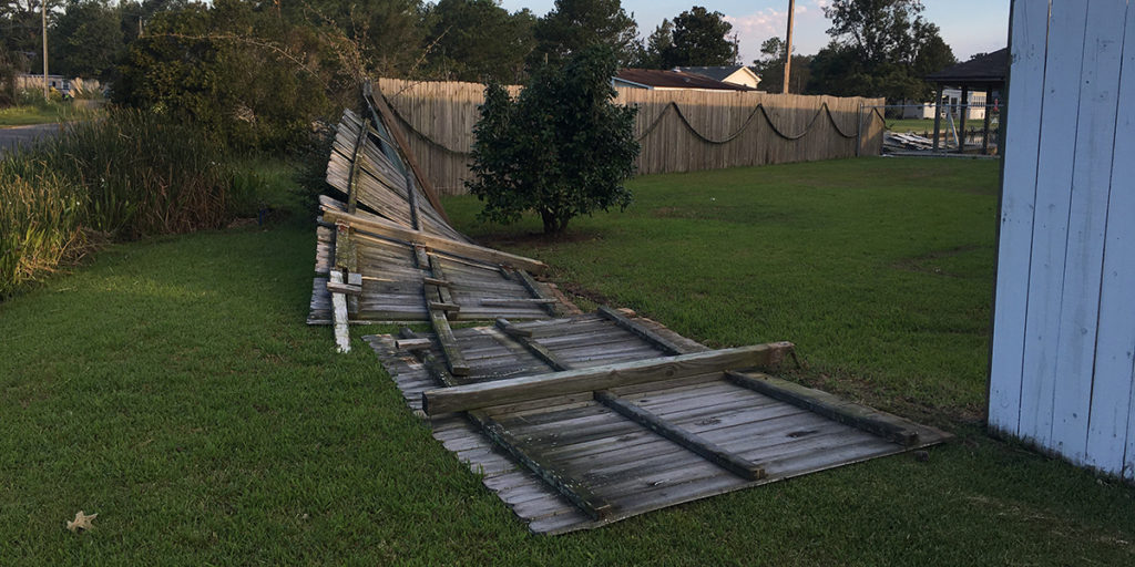 what to do when your fence falls down